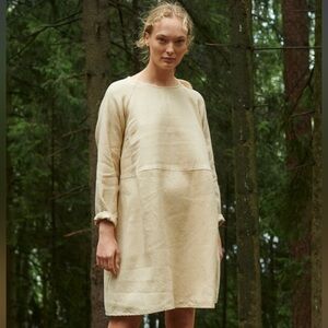 Linenfox size XS wool and linen blend Marie dress